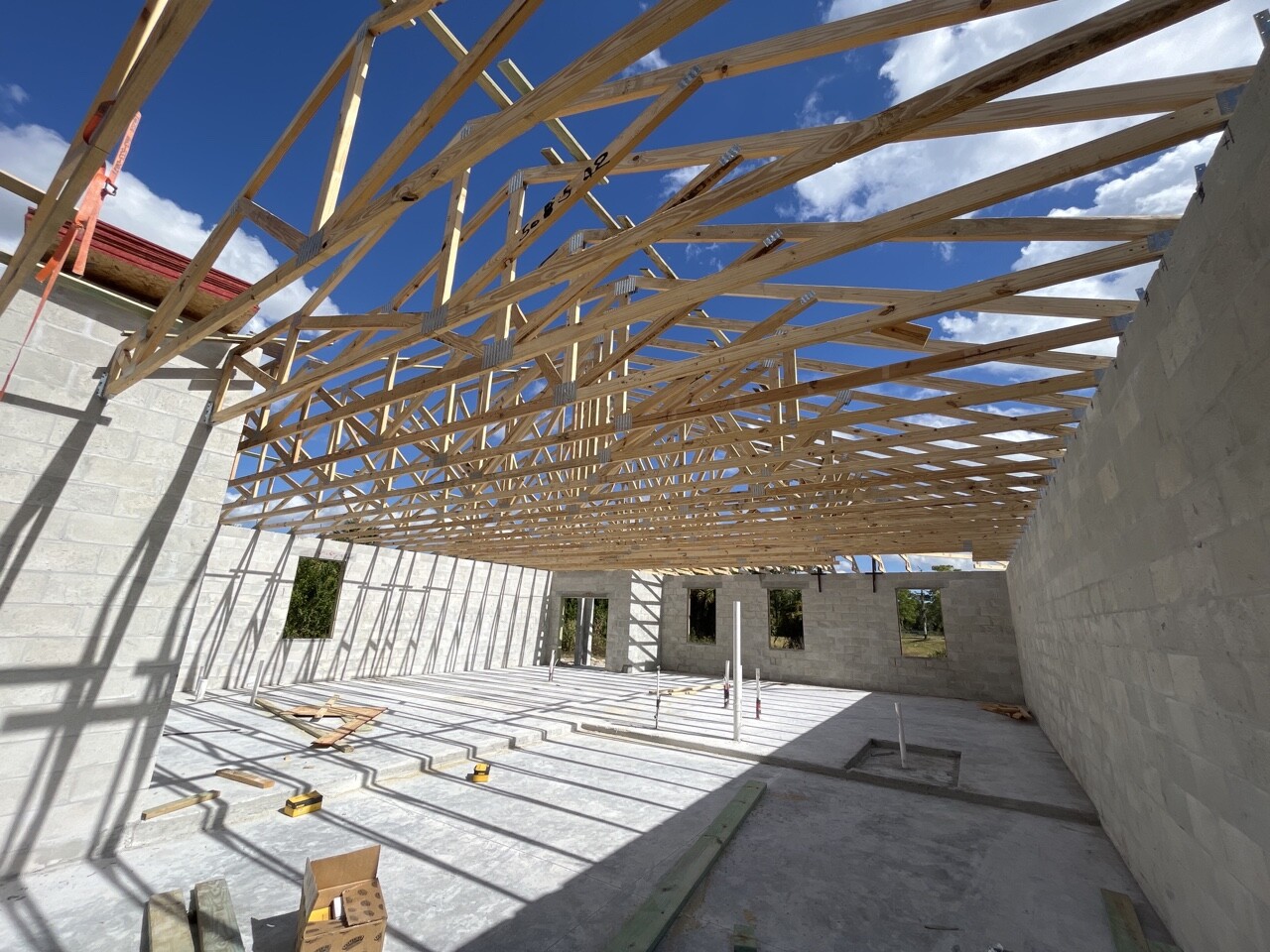 Residential construction in progress