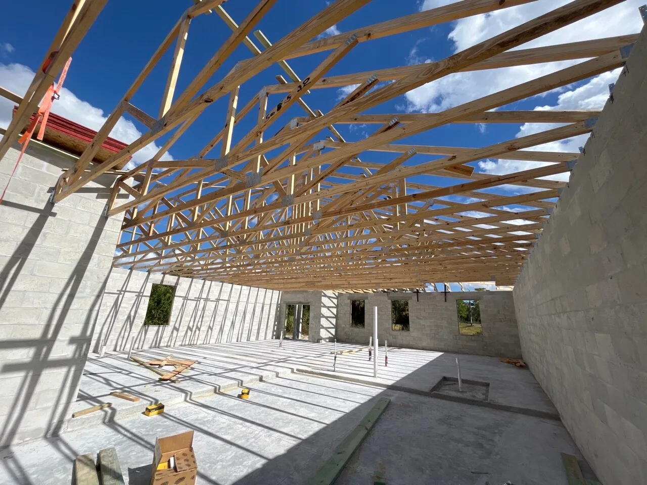 Residential construction in progress