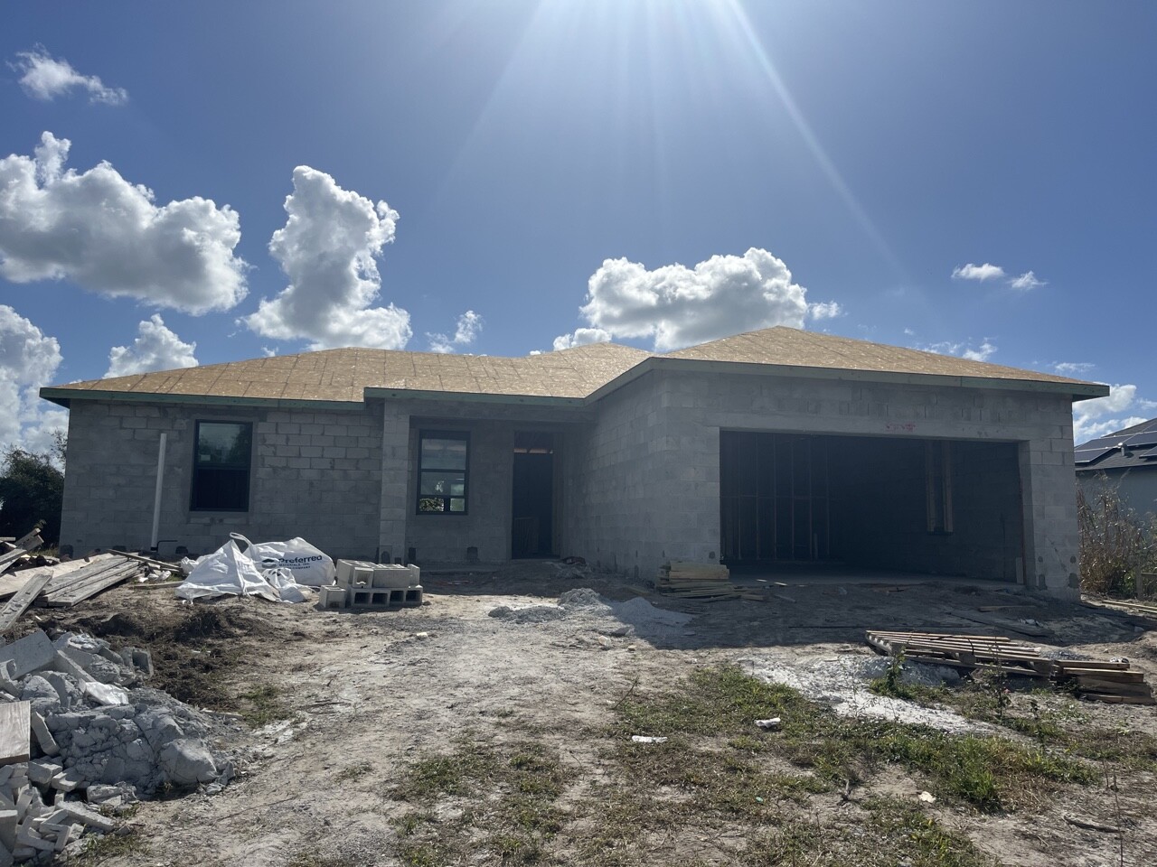 Residential development construction