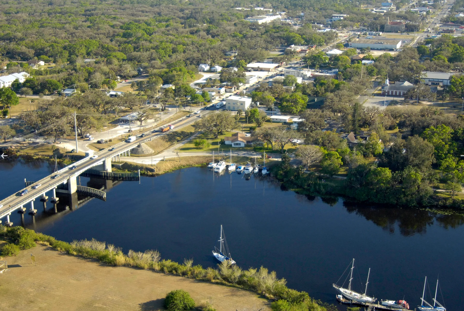 Aerial view of SLD development and surrounding area
